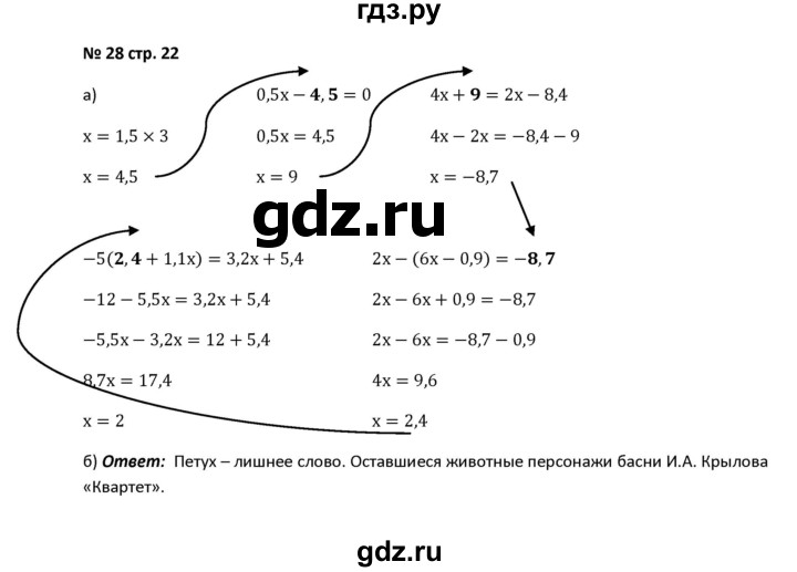 ГДЗ по алгебре 7 класс Лебединцева рабочая тетрадь  задание - 28, Решебник