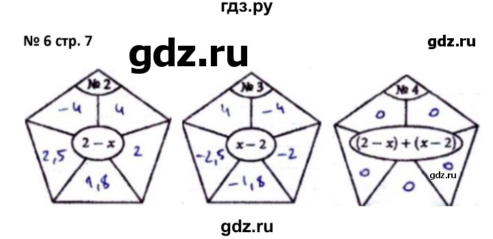 ГДЗ по алгебре 7 класс Лебединцева рабочая тетрадь  задание - 6, Решебник