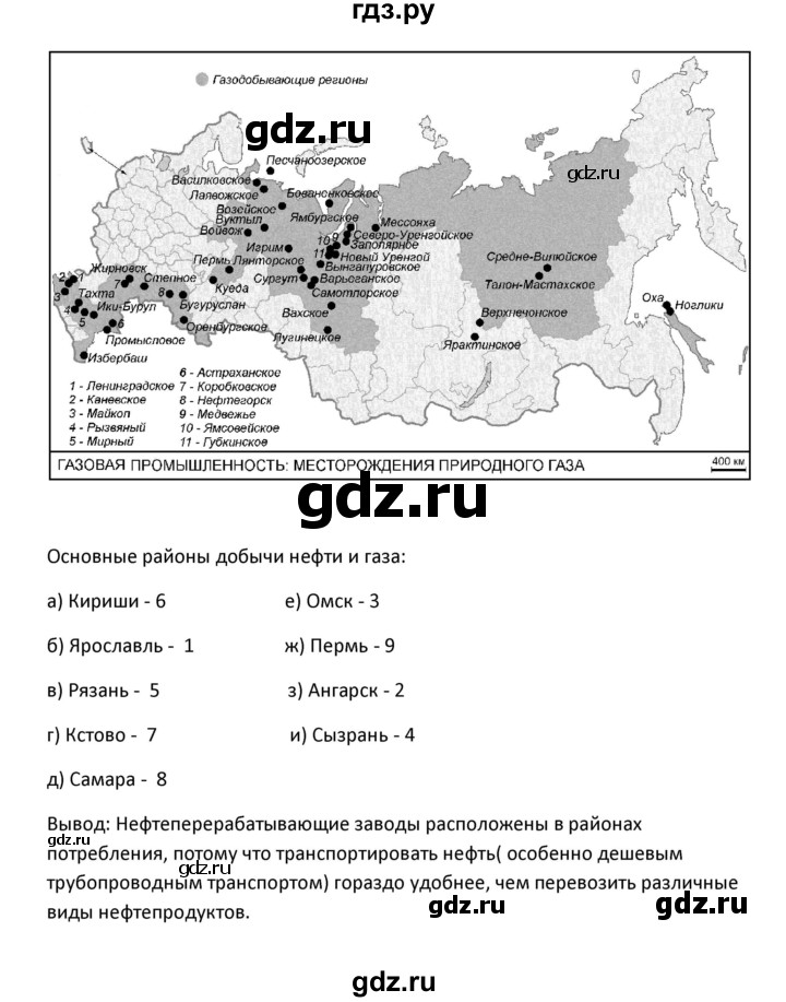 План география промышленности 10 класс