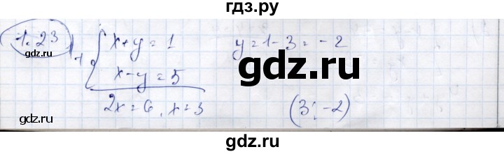ГДЗ по алгебре 9 класс Шыныбеков   раздел 1 - 1.23, Решебник