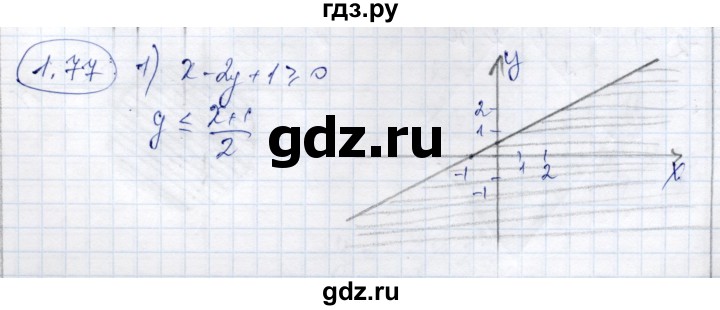 ГДЗ по алгебре 9 класс Шыныбеков   раздел 1 - 1.77, Решебник