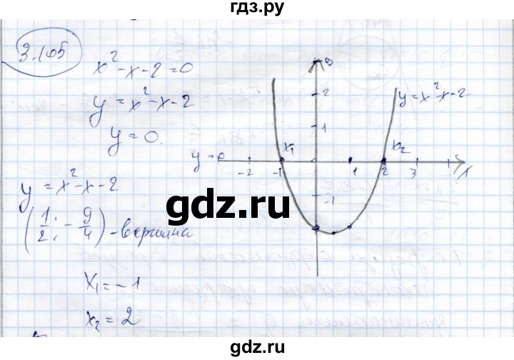 ГДЗ по алгебре 9 класс Шыныбеков   раздел 3 - 3.105, Решебник