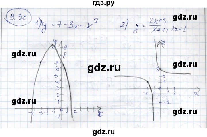 ГДЗ по алгебре 9 класс Шыныбеков   раздел 3 - 3.30, Решебник