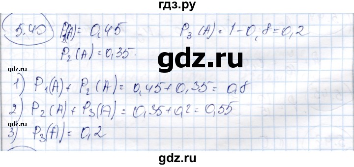ГДЗ по алгебре 9 класс Шыныбеков   раздел 5 - 5.40, Решебник