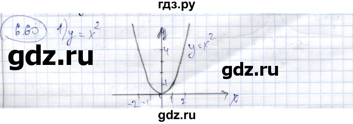 ГДЗ по алгебре 9 класс Шыныбеков   раздел 6 - 6.60, Решебник