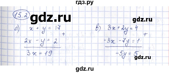 ГДЗ по алгебре 7 класс Зубарева рабочая тетрадь  §15 - 15.2, Решебник