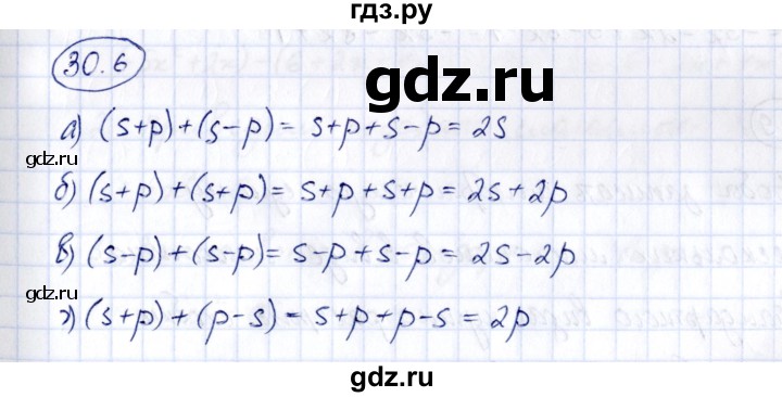 ГДЗ по алгебре 7 класс Зубарева рабочая тетрадь (Мордкович)  §30 - 30.6, Решебник