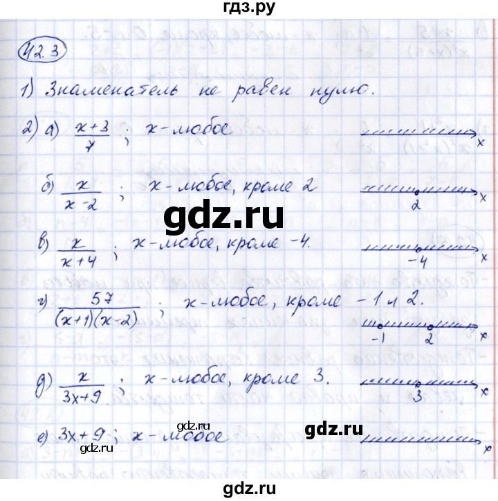 ГДЗ по алгебре 7 класс Зубарева рабочая тетрадь  §42 - 42.3, Решебник