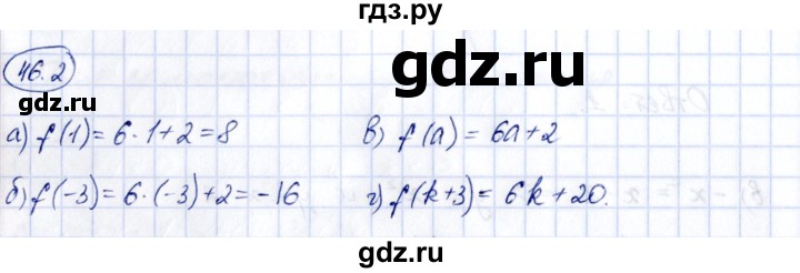 ГДЗ по алгебре 7 класс Зубарева рабочая тетрадь  §46 - 46.2, Решебник