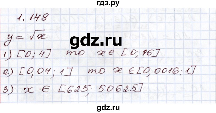 ГДЗ по алгебре 8 класс Шыныбеков   раздел 1 - 1.148, Решебник