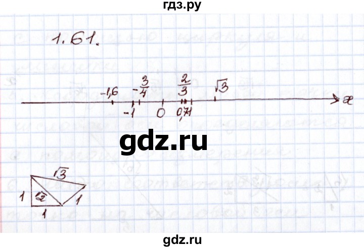 ГДЗ по алгебре 8 класс Шыныбеков   раздел 1 - 1.61, Решебник