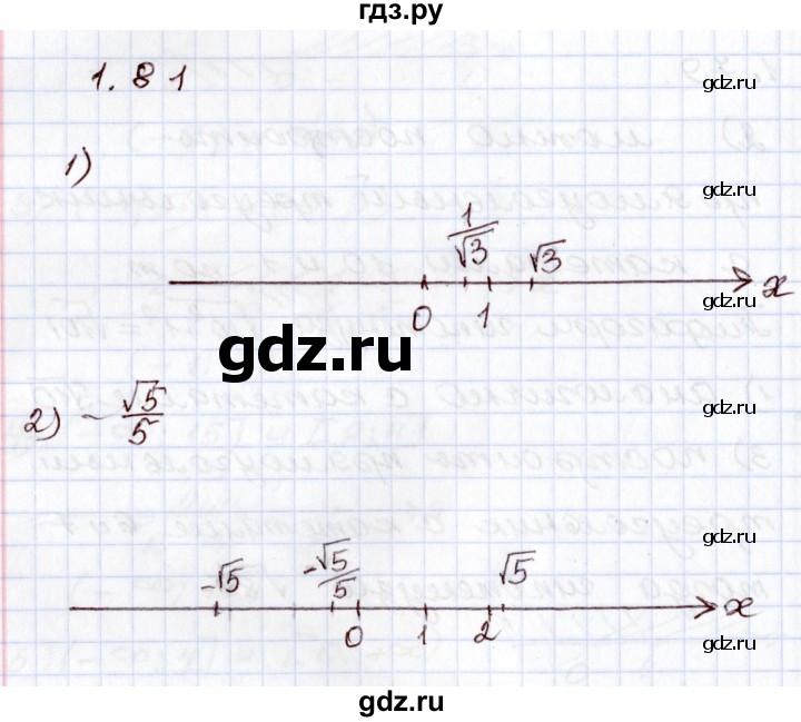 ГДЗ по алгебре 8 класс Шыныбеков   раздел 1 - 1.81, Решебник