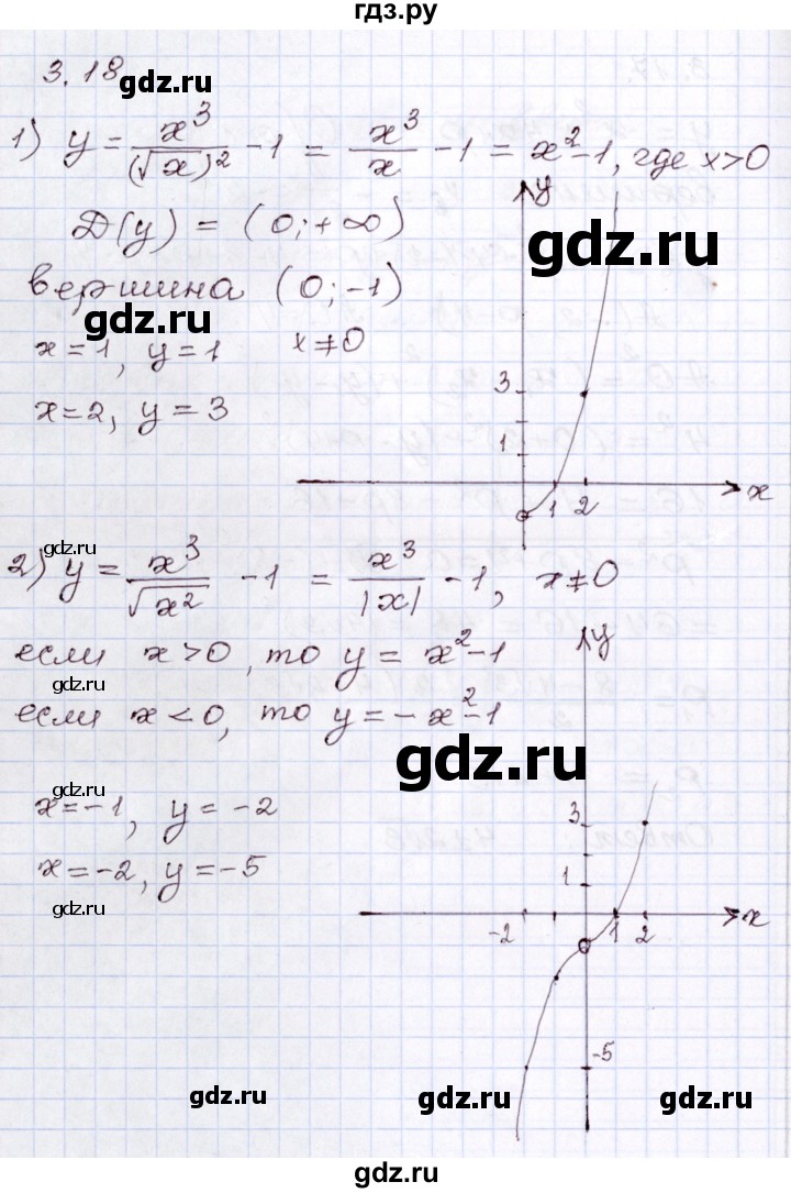 ГДЗ по алгебре 8 класс Шыныбеков   раздел 3 - 3.18, Решебник