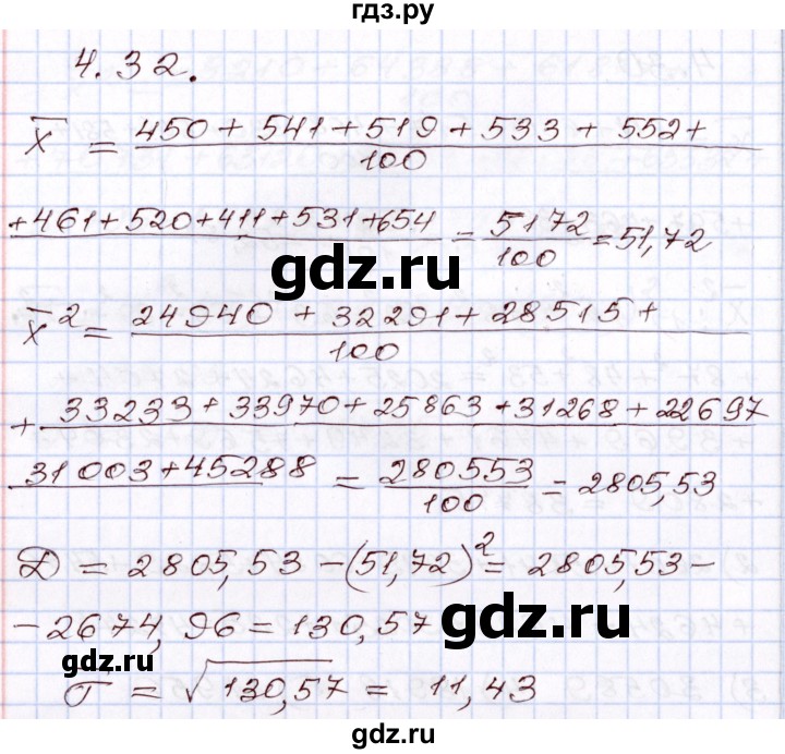 ГДЗ по алгебре 8 класс Шыныбеков   раздел 4 - 4.32, Решебник