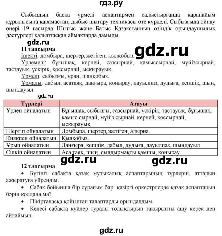 ГДЗ по казахскому языку 7 класс Косымова   страницы (бет) - 87, Решебник