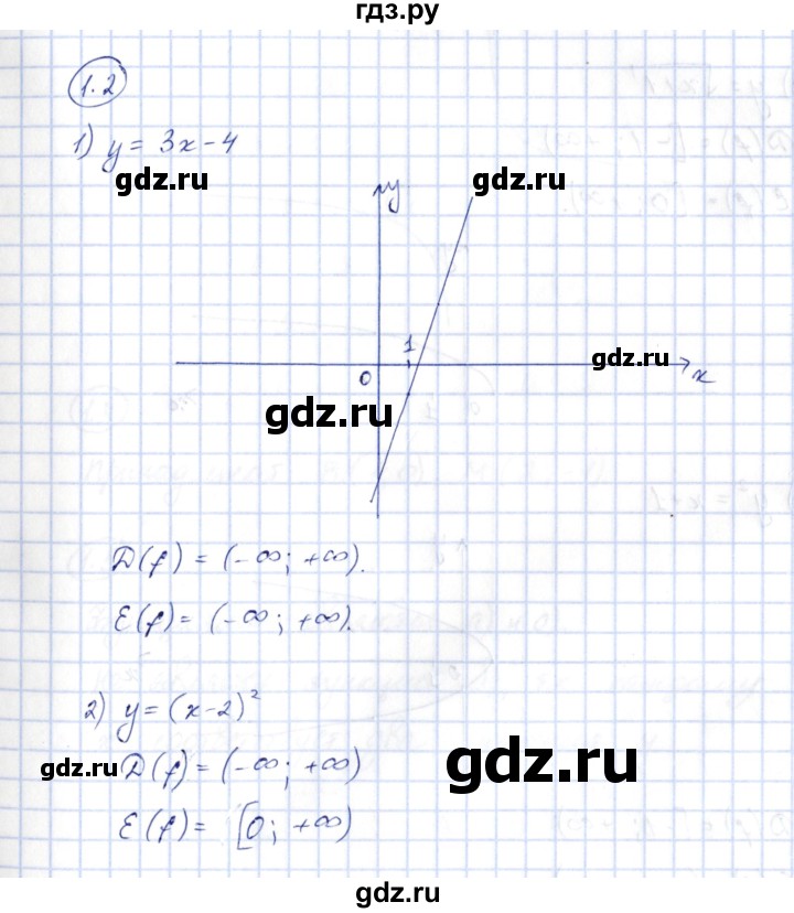 ГДЗ по алгебре 10 класс Шыныбеков   раздел 1 - 1.2, Решебник