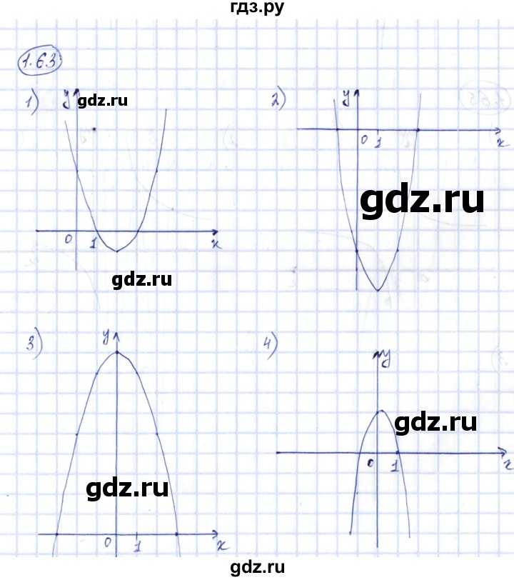 ГДЗ по алгебре 10 класс Шыныбеков   раздел 1 - 1.63, Решебник