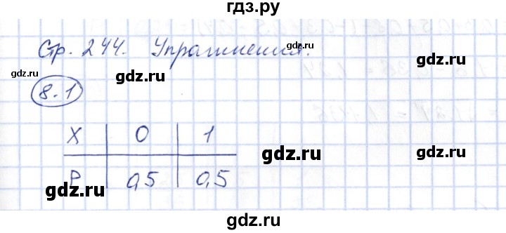 ГДЗ по алгебре 10 класс Шыныбеков   раздел 8 - 8.1, Решебник