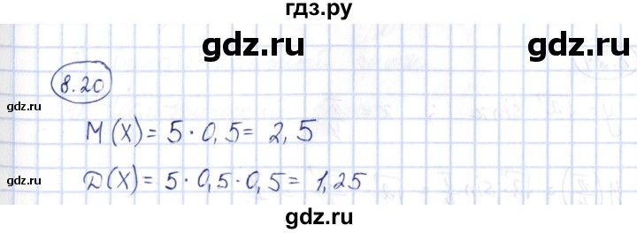 ГДЗ по алгебре 10 класс Шыныбеков   раздел 8 - 8.20, Решебник