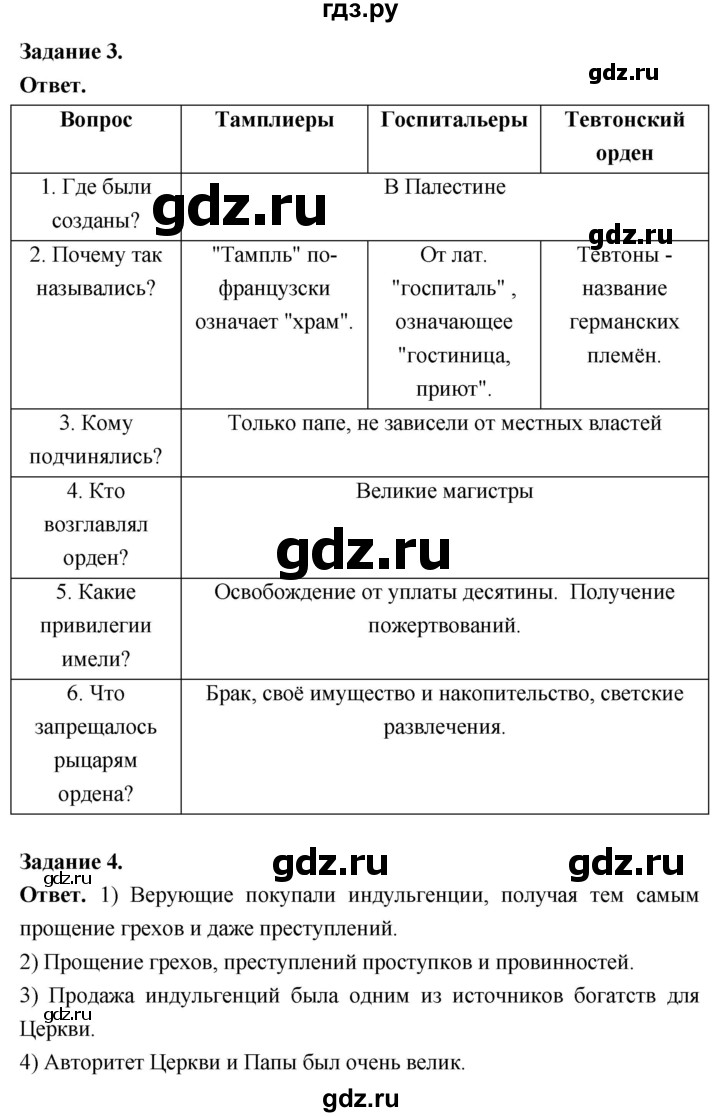 ГДЗ по истории 6 класс Чернова рабочая тетрадь Средние века (Агибалов)  страница - 53, Решебник 2024