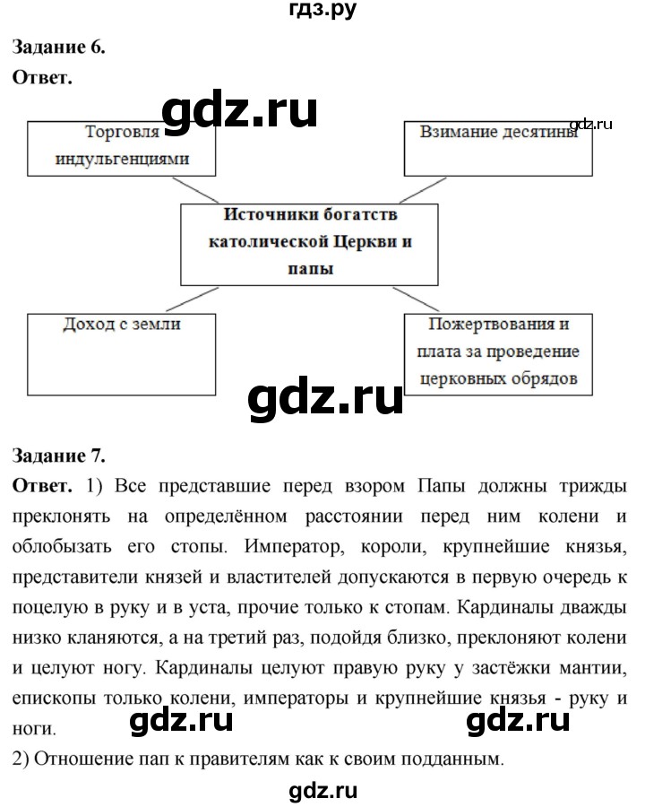 ГДЗ по истории 6 класс Чернова рабочая тетрадь Средние века (Агибалов)  страница - 55, Решебник 2024