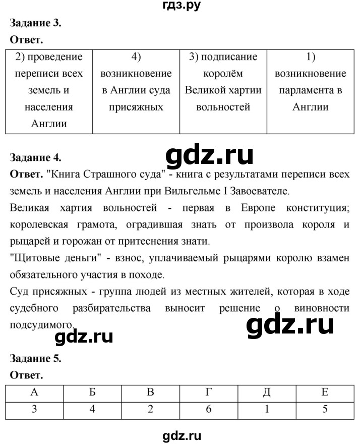 ГДЗ по истории 6 класс Чернова рабочая тетрадь Средние века (Агибалов)  страница - 65, Решебник 2024