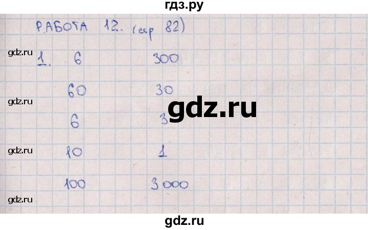 ГДЗ по математике 4 класс  Рудницкая рабочая тетрадь Устный счет к учебнику Моро  тема 23. деление на двузначное число - 12, Решебник №1