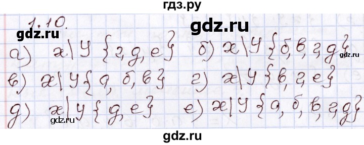 ГДЗ по алгебре 8 класс Мордкович   §1 - 1.10, Решебник