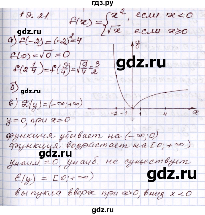 ГДЗ по алгебре 8 класс Мордкович   §19 - 19,21, Решебник