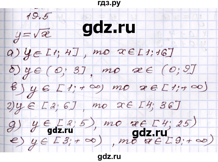 ГДЗ по алгебре 8 класс Мордкович   §19 - 19,5, Решебник