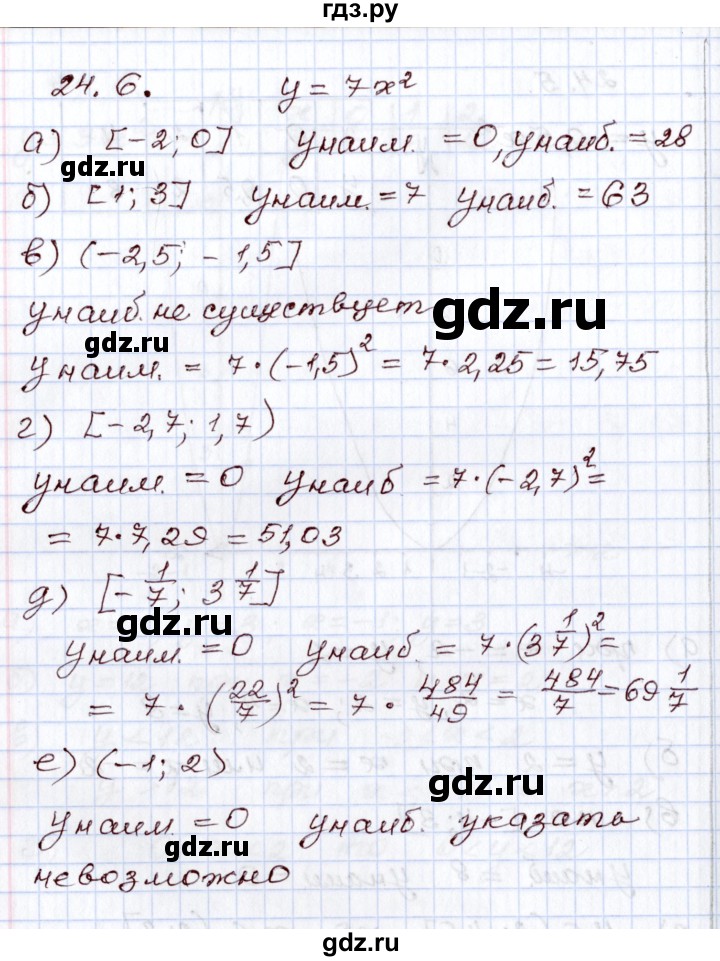 ГДЗ по алгебре 8 класс Мордкович   §24 - 24.6, Решебник
