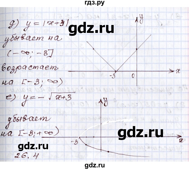 ГДЗ по алгебре 8 класс Мордкович   §26 - 26.3, Решебник