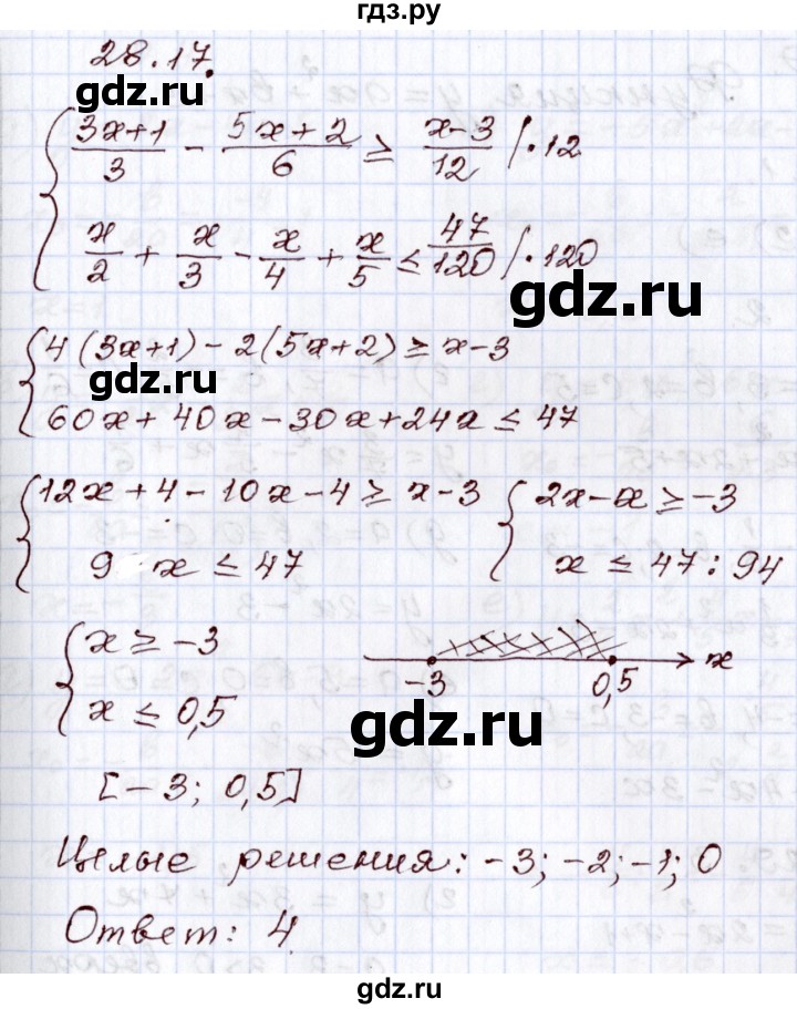 ГДЗ по алгебре 8 класс Мордкович   §28 - 28.17, Решебник