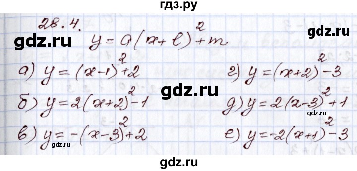 ГДЗ по алгебре 8 класс Мордкович   §28 - 28.4, Решебник