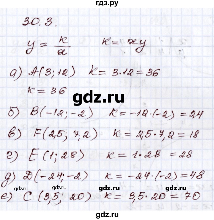 ГДЗ по алгебре 8 класс Мордкович   §30 - 30.3, Решебник
