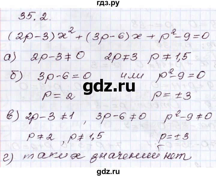 ГДЗ по алгебре 8 класс Мордкович   §35 - 35.2, Решебник