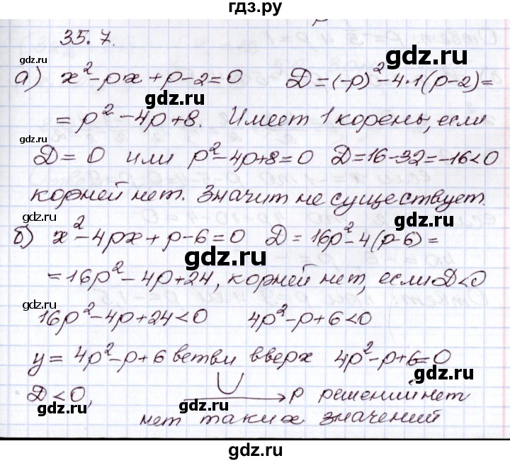 ГДЗ по алгебре 8 класс Мордкович   §35 - 35.7, Решебник