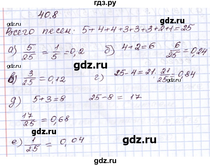 ГДЗ по алгебре 8 класс Мордкович   §40 - 40.8, Решебник