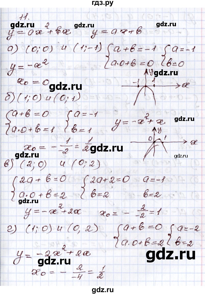 ГДЗ по алгебре 8 класс Мордкович   дополнительные задачи / глава 4 - 11, Решебник