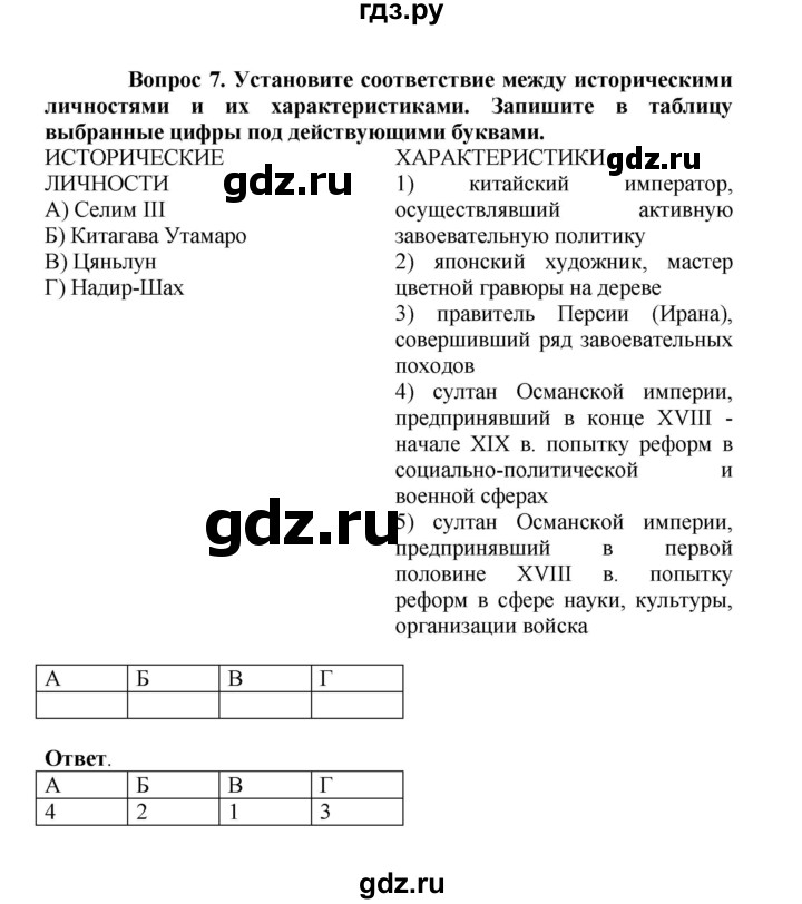 ГДЗ по истории 8 класс Стецюра рабочая тетрадь История нового времени (Загладин)  раздел 5 - 7, Решебник 2024