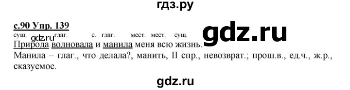ГДЗ по русскому языку 4 класс Кибирева   часть 2. страница - 90, Решебник №1