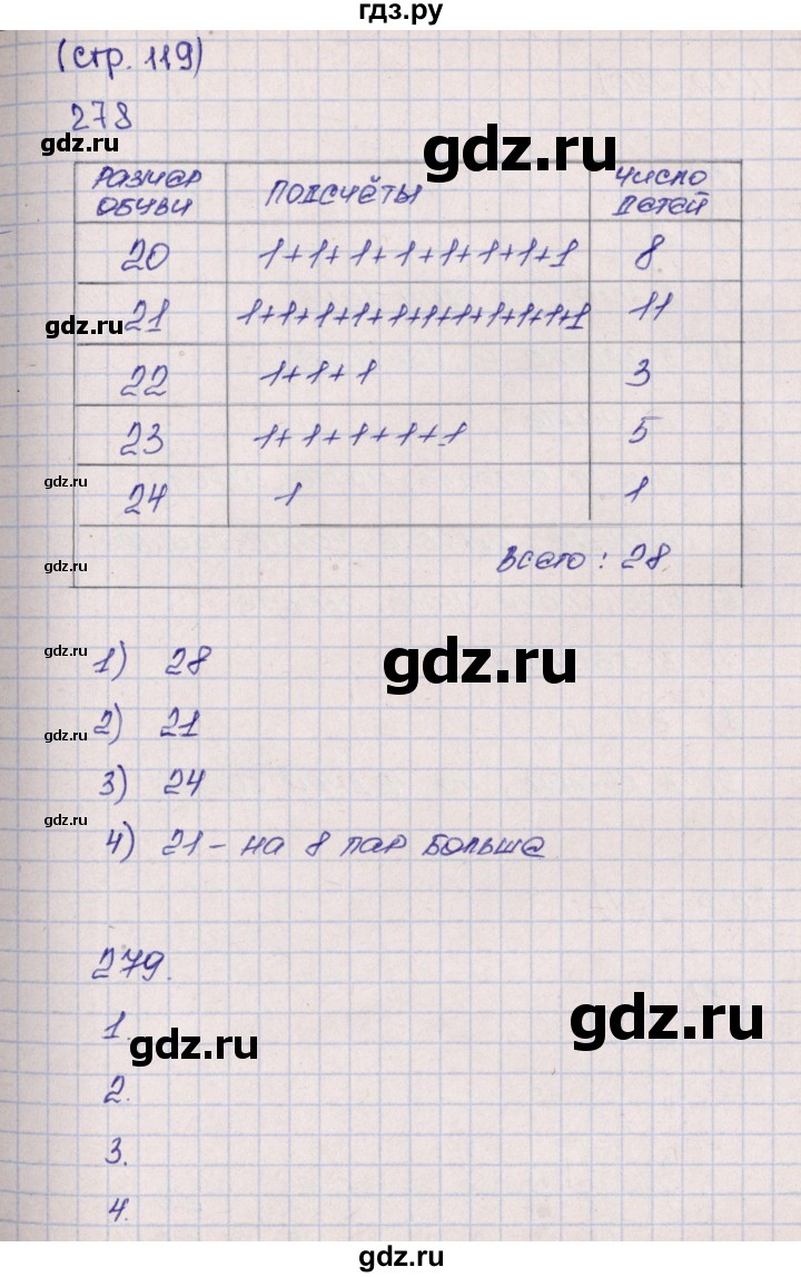 ГДЗ по математике 5 класс  Бунимович тетрадь-тренажер  страница - 119, Решебник