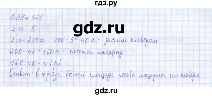 ГДЗ по математике 4 класс Рудницкая дидактические материалы  раздел II - 125, Решебник №1 2018