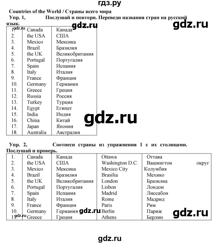 ГДЗ по английскому языку 5 класс Маневич Options  страница - 54, Решебник к учебнику 2023