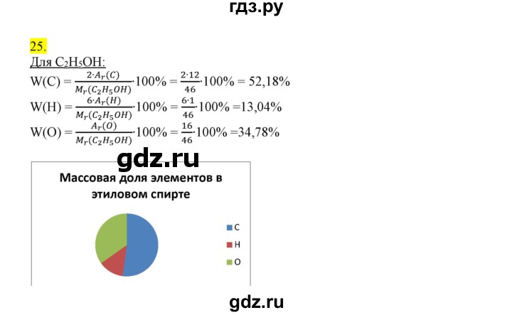 ГДЗ по химии 9 класс Габриелян сборник задач и упражнений  тема 11 - 25, Решебник