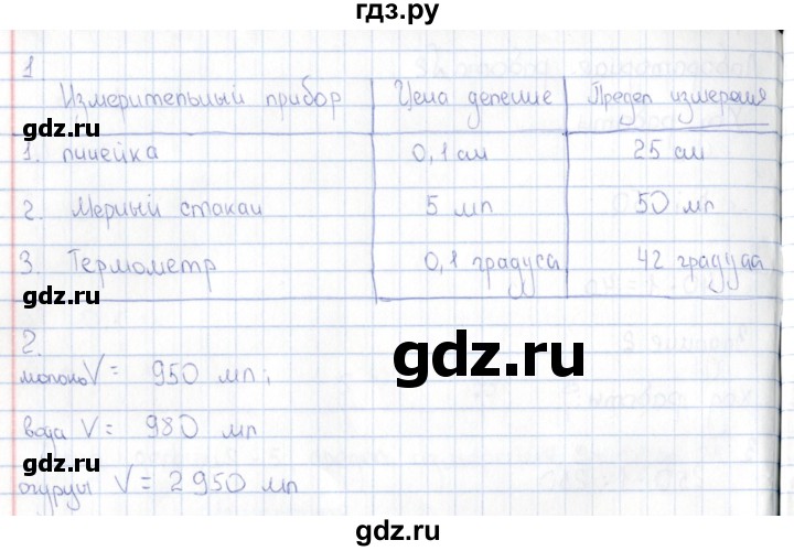 ГДЗ по физике 5 класс  Гуревич рабочая тетрадь  страница - 10, Решебник