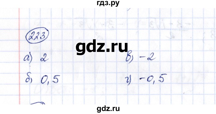 ГДЗ по алгебре 8 класс  Потапов рабочая тетрадь  часть 2 (параграф) / параграф 6 (упражнение) - 223, Решебник