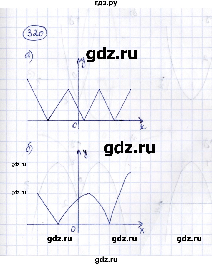 ГДЗ по алгебре 8 класс  Потапов рабочая тетрадь  часть 2 (параграф) / дополнения 3 (упражнение) - 320, Решебник