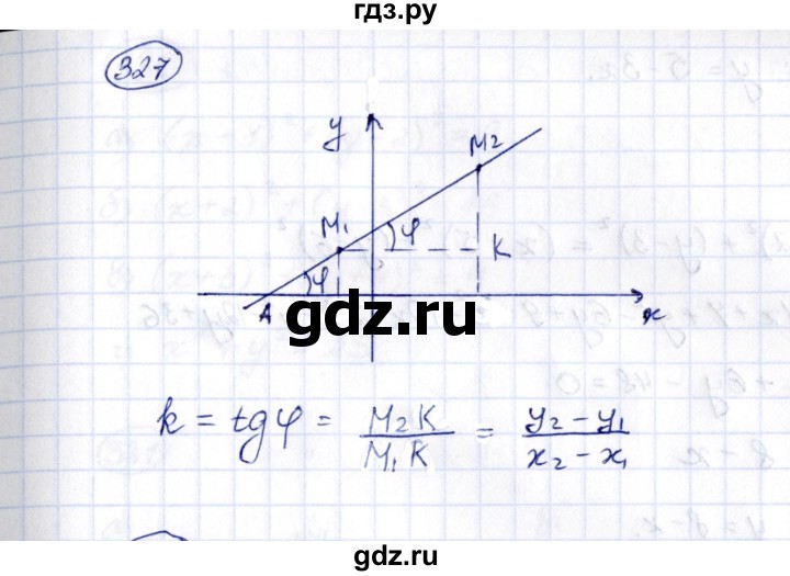 ГДЗ по алгебре 8 класс  Потапов рабочая тетрадь  часть 2 (параграф) / дополнения 3 (упражнение) - 327, Решебник