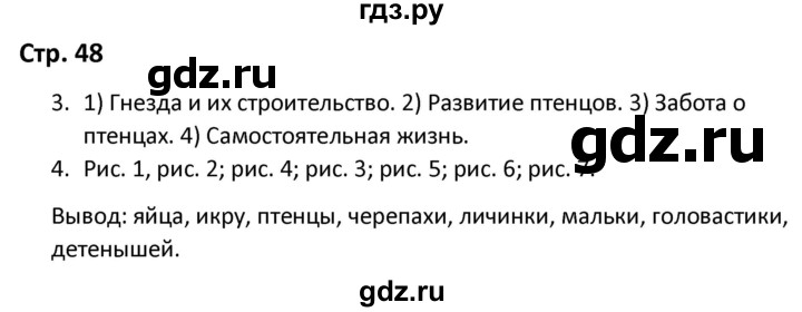 ГДЗ по окружающему миру 3 класс Соколова рабочая тетрадь (Плешаков)  тетрадь №1. страница - 48, Решебник 2020